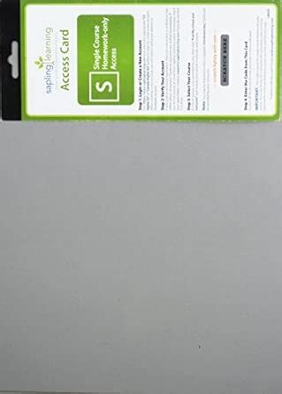 Buy Sapling Learning Single-course Homework-only for Intermediate ...