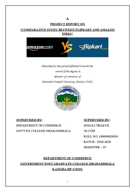 Title: Comparative Analysis of Flipkart and Amazon in India - Project ...