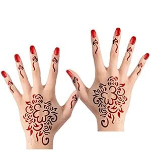 Apcute Tattoo Designs For Women Set of - 2 Piece | Henna Tattoo stencil ...