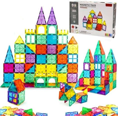 FunBlast 26 Pcs Magnetic Tiles Assembling & Construction Toys for Kids ...