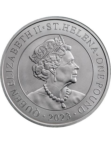 MODERN JAPANESE Trade Dollar 1 Oz Silver Coin 1 Pound ST Helena 2023