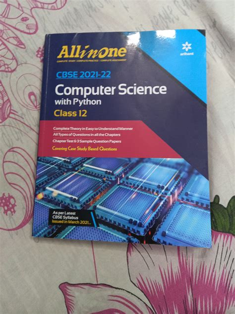 CBSE All In One Computer Science With Python Class 12 for 2022 Exam ...