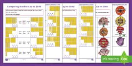 Greater Than and Less Than Activity Sheets