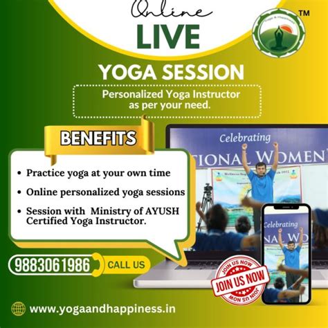 Online Yoga Session (Personalized Yoga Classes)- 20 Sessions - Best ...