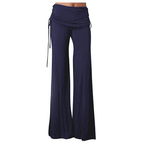 JWZUY Women's Yaga Athletic Pants Flowy Lounge Flare Pants Wide Leg ...