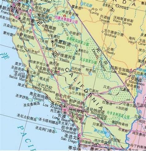 哪个网站有美国加州的地图啊,,