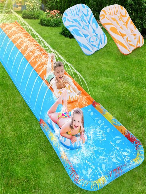 20ft Slip And Slide Water Slide For Kids And Adult Backyard With 2 ...