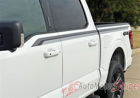2021-2024 Ford F-150 FP700 Performance Style Side Door Stripes Vinyl Body Decals 3M Graphics ...