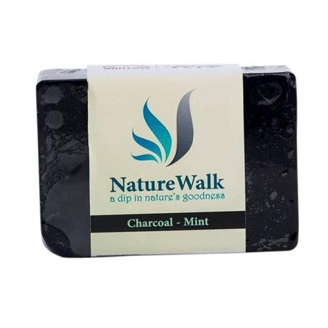 Buy Activated Charcoal Mint Bar Soap With Activated Charcoal, Essential ...