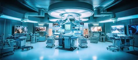 Interior view of operating room generative ai | AI-generated PSD
