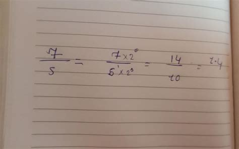Write whether the rationl number 7/5 will have a terminating decimal ...