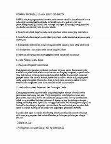 Contoh Proposal Usaha Makaroni Sketsa