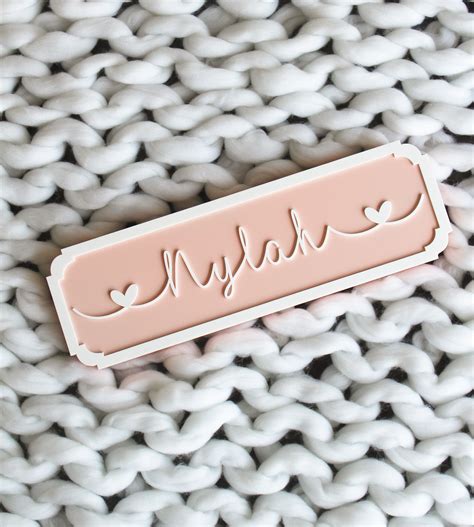 Name Plaque Cursive - Single Name – The Tiny Trove