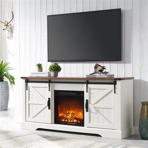 Wooden Fireplace Tv Stand at George Delano blog