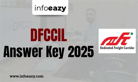 DFCCIL Answer Key 2025 Out, Download Response Sheet PDF