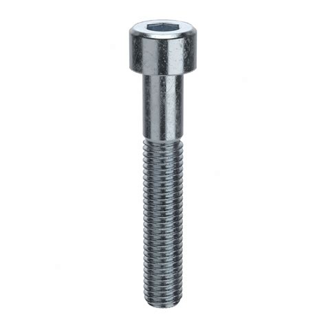 M8x1.25 Thread Size, 50 mm Lg, Socket Head Cap Screw - 164M97|L07160 ...