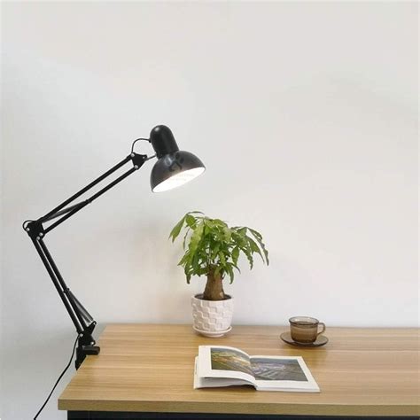 Buy Mufasa Black Color Flexible Spring Doctor Lamp Table Lamp For Study ...