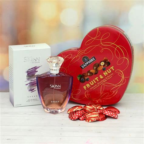 Buy or Order Perfume With Chocolates & Sapphire Assortment Online ...
