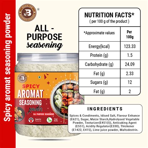 Brew Lab All Purpose Spicy Aromat Seasoning Powder | Spicy Taste for ...