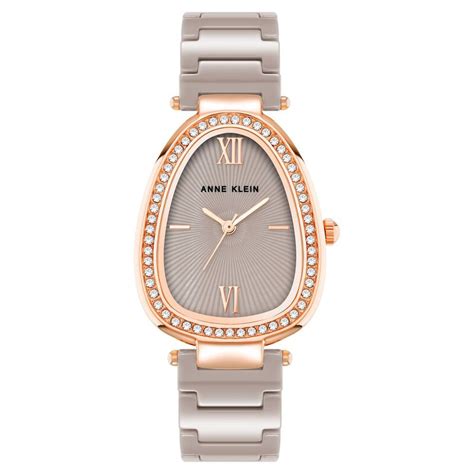 Buy Online Anne Klein Quartz Analog Brown Dial Brown & Rose Gold ...