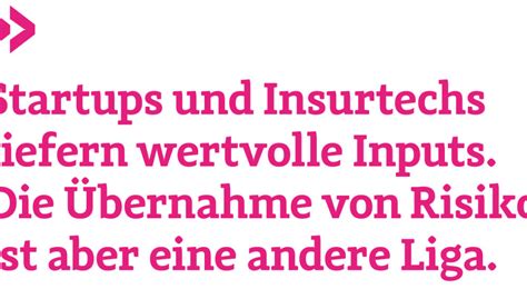 Startups und Insurtechs liefern wertvolle Inputs. Die Übernahme von ...