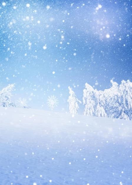 Winter space of snow background | Premium Photo