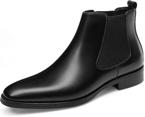 GIFENNSE Mens Chelsea Boots Leather Dress Boots for India | Ubuy