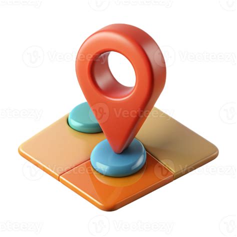 3D Map Pin PNG File 的图像结果