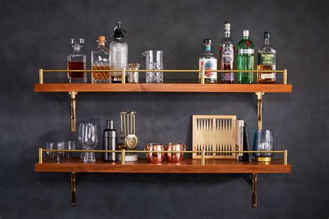 Diy Bar Shelves Make Space With These DIY Bar Shelf Ideas | Gathered