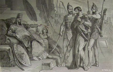 Image: Zedekiah before the king of Babylon