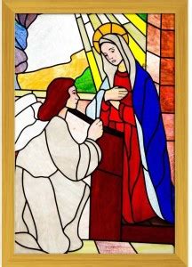 Windows Of Sapa Church Paper Poster Golden Frame Paper Print - Abstract ...