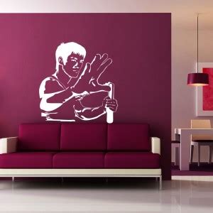 creatick Studio 104.14 cm Bruce Lee Wall Decal Self Adhesive Sticker ...
