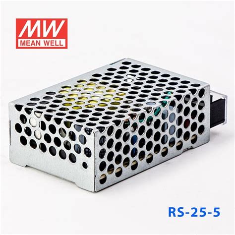 RS-25-5 Mean Well SMPS - 5V 5A - 25W Metal Power Supply buy online at ...