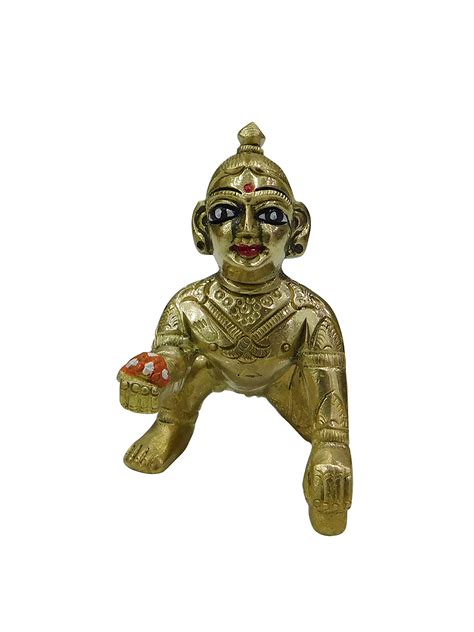 Buy Vinayakmoorti Brass Laddu Gopal/Bal Gopal Murti/Idol for Home Puja ...