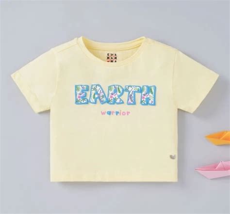 Ed-a-Mamma Sustainable Girls Earth Print Tee