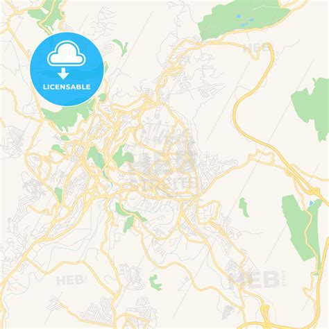 Printable street map of Constantine, Algeria - HEBSTREITS