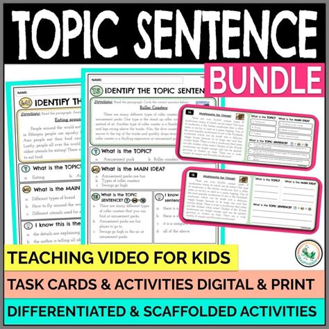 Image result for Topic Sentence Words