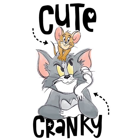 Official Tom & Jerry - Cute Cranky Oversized T-Shirt – Bollywoo