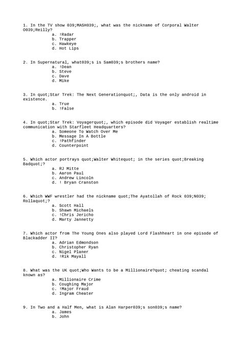 PHYS135 Diagram 10 - In the TV show 039;MASH039;, what was the nickname of Corporal Walter - Studocu - nicknames for walter