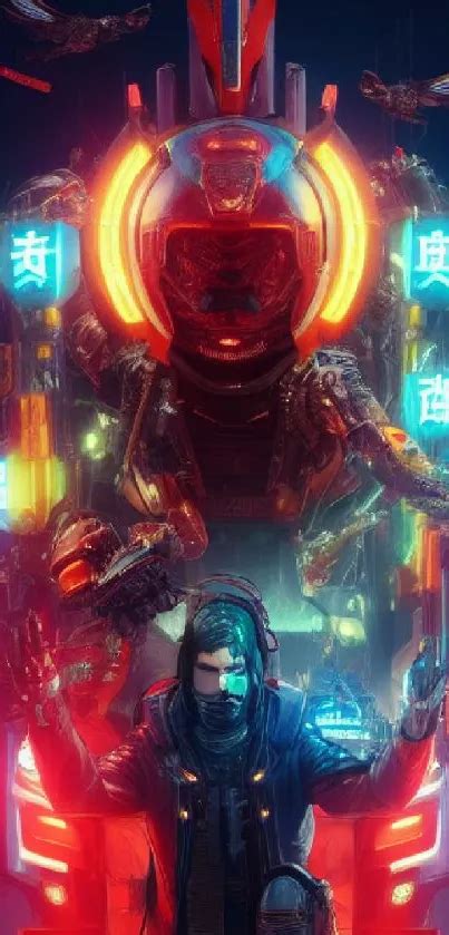 Futuristic Neon Cyberpunk Art - free download