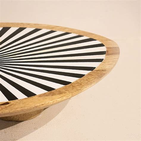 Buy Freedom Tree Oval Illushion Black And White Sheesham Wooden Center ...