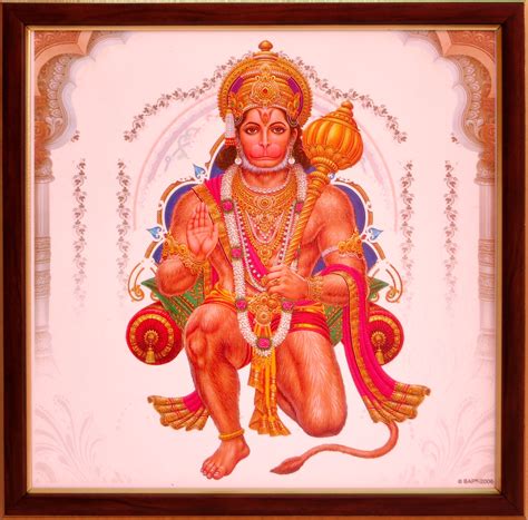 Handicraft Store Pawan Putra Hanuman With His Weapon Gada Mace ...