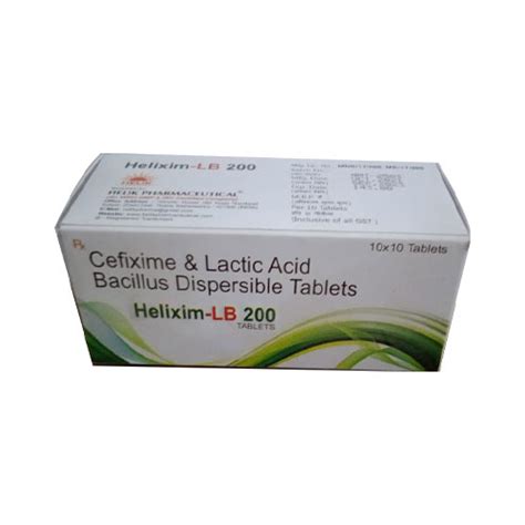 HELIXIM-LB 200 Tablets Helik Pharmaceutical Pvt. Ltd.