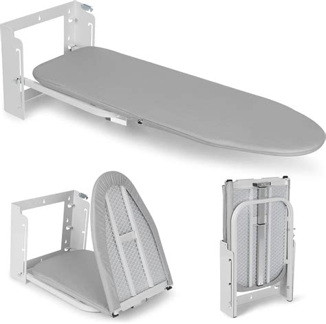 Wall Mounted Ironing Board Adjustable Height, 36 x 12 Inch Fold Away ...