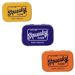 SqueakyClean Hand Made 30 Soap Tablets In Each Tin | Single Wash ...