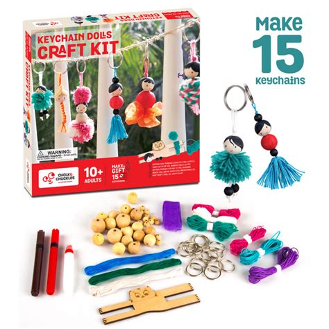 Art and Craft Keychain Dolls - Make Yourself Activity Kit – Edu Toys