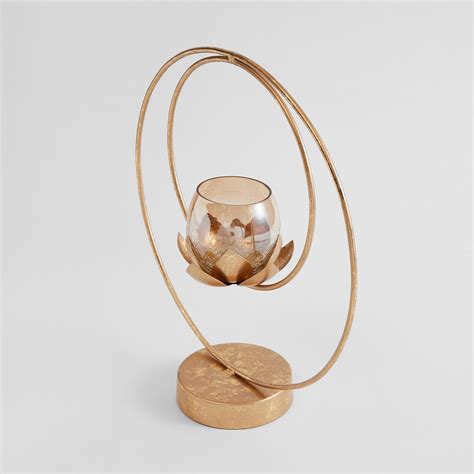 Buy Corsica Kamal Metal Lotus Tier Candle Holder from Corsica by Home ...