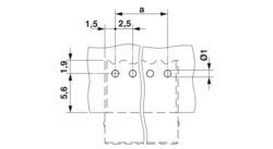 SAMPLE PTSM 0,5/ 5-HHI-2,5-THR - PCB header - 1820880 | Phoenix Contact