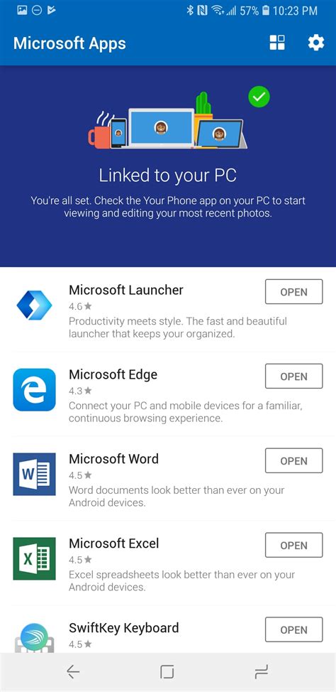 Image result for Microsoft Android Phone App