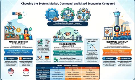 Economic Systems: Market Economy, Command Economy & Mixed Ec